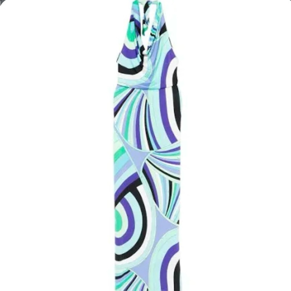 Colorful Halter Maxi Dress